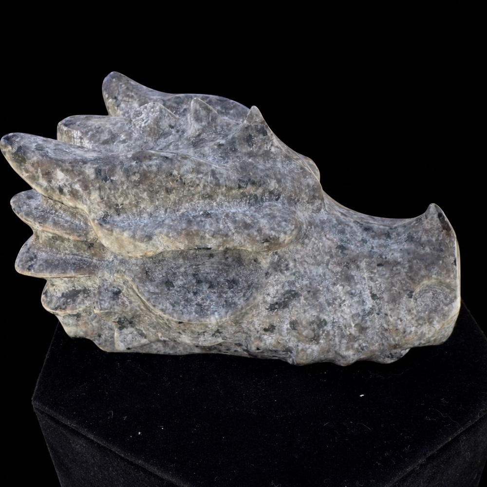 Yooperlite Dragon Head Carving.